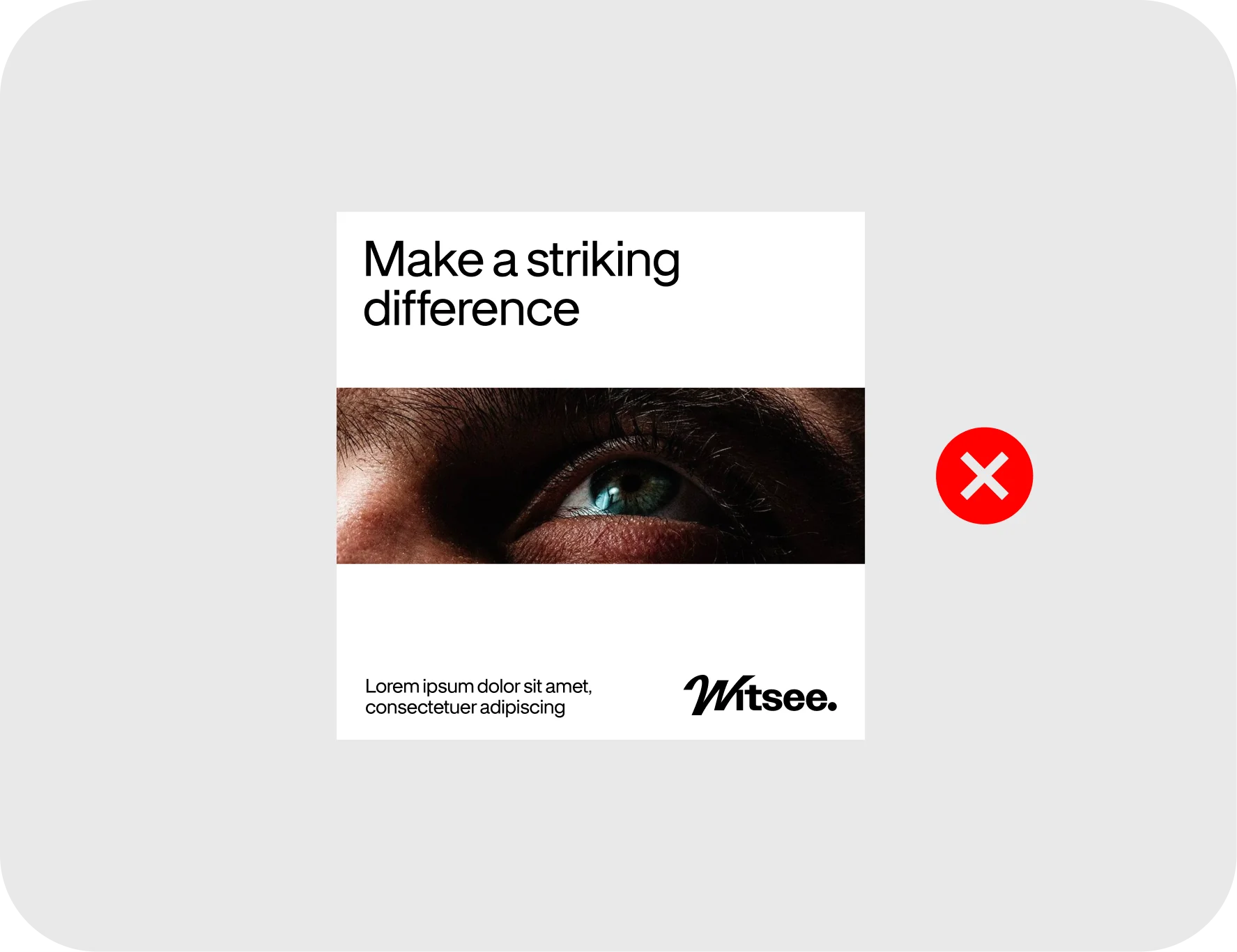 Don't: image block in the middle