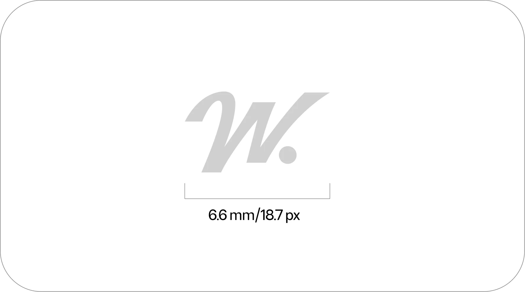 Symbol minimum size